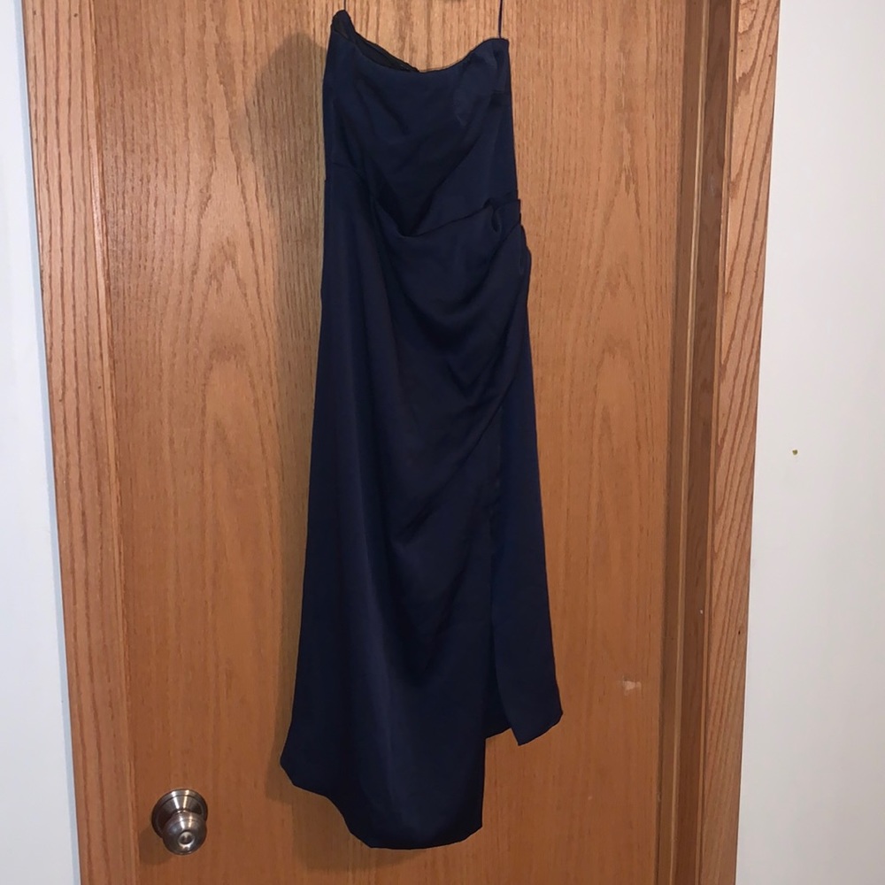 NWT - Strapless Navy Dress